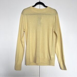 Banana Republic | NWT Butter yellow silk linen blend crew neck sweater | Size M